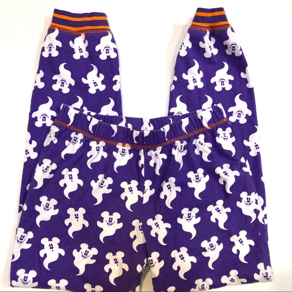 Disney Women’s PJ Set.   sz S. Purple w/ Orange. Mickey Mouse Ghosts - Picture 3 of 7